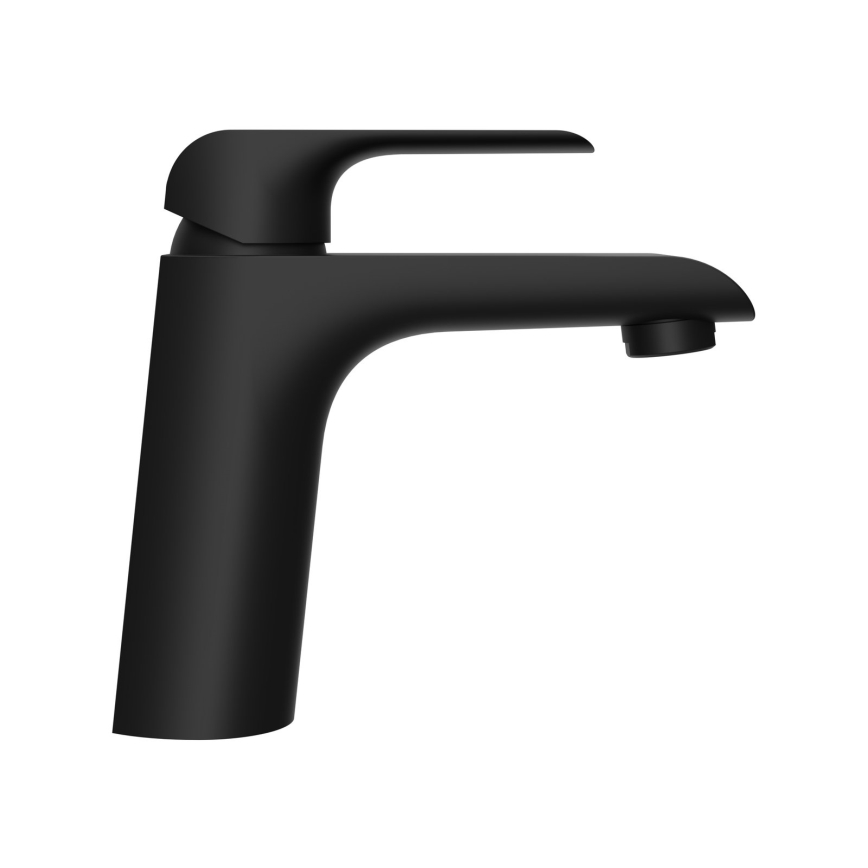 Ravak X070173 - Grifo monomando para lavabo FLAT 15,1 cm, negro mate