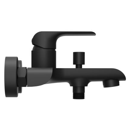 Ravak X070175 - Grifo de bañera FLAT negro mate