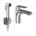 Ravak X070438 - Grifo de lavabo con rociador para bidé FLAT, cromo brillante
