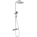 Ravak X070442 - Conjunto de ducha con grifo termostático FLAT, cromo brillante