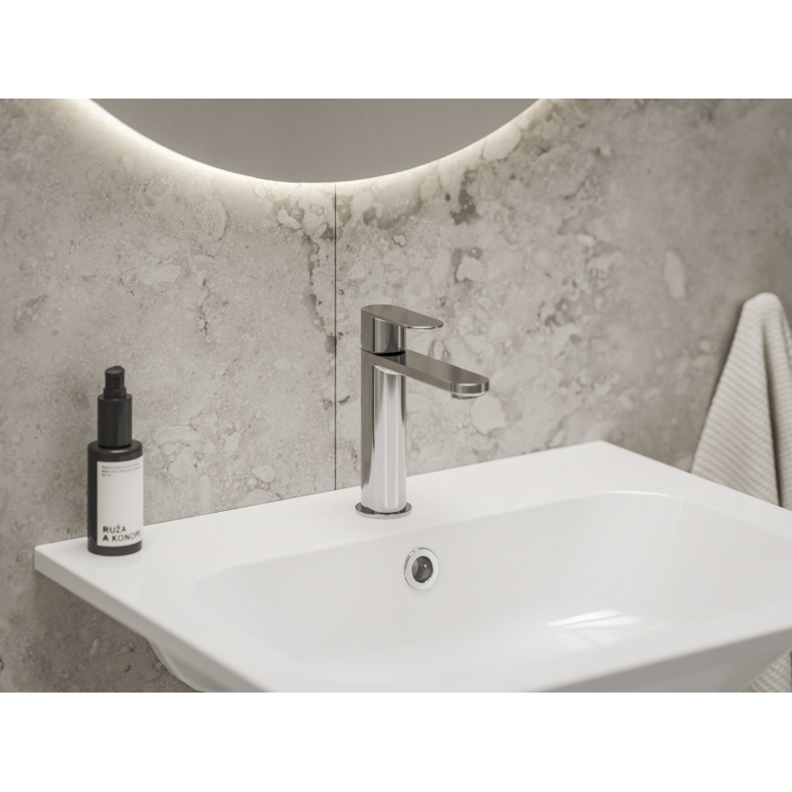 Ravak X070446 - Grifo de lavabo CHROME 17,7 cm, acabado en cromo brillante