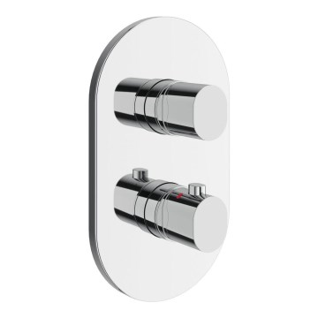 Ravak X070457 - Mezclador termostático de ducha para instalación empotrada CHROME, cromo brillante