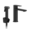Ravak X070462 - Grifo de lavabo con ducha de bidé CHROME negro