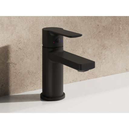 Ravak X070488 - Grifo de lavabo SOLAR 13,5 cm negro
