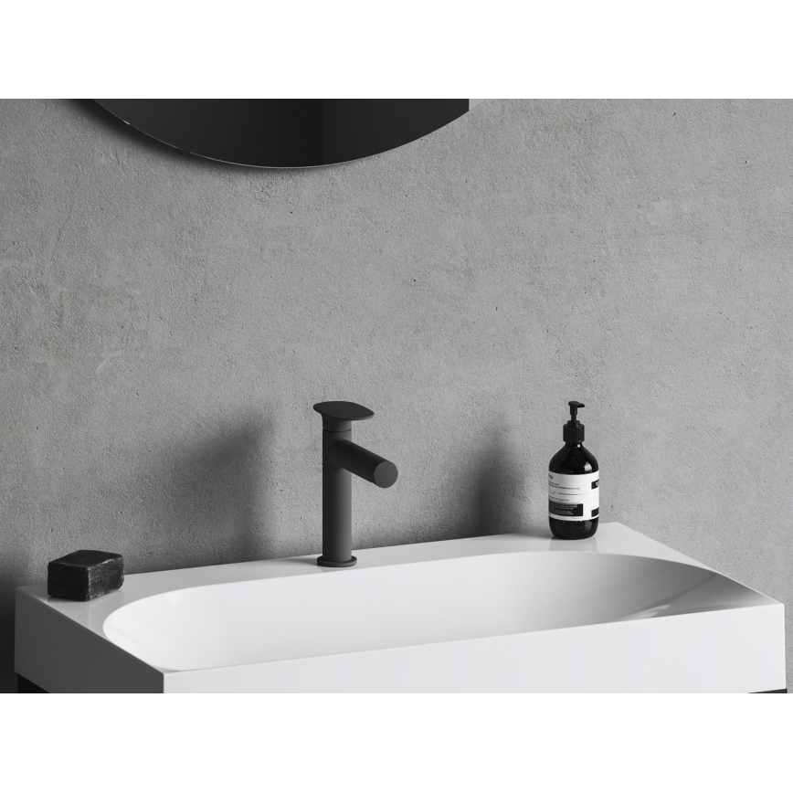 Ravak X070542 - Grifo de lavabo SPRING 18,9 cm negro