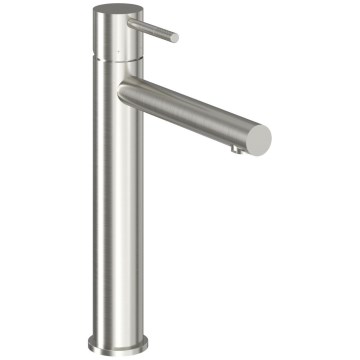 Ravak X070645 - Grifo de lavabo NOX 28 cm, acero inoxidable cepillado