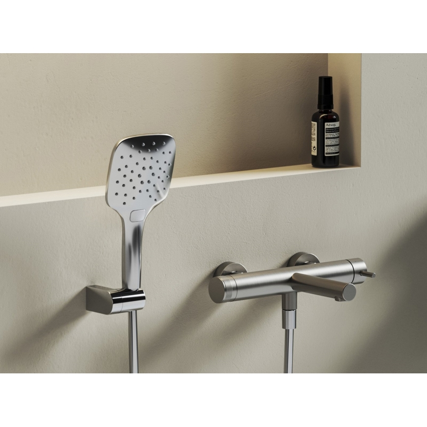 Ravak X070646 - Grifo de bañera NOX, acero inoxidable cepillado