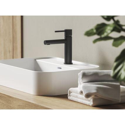 Ravak X070648 - Grifo de lavabo NOX 19 cm, negro mate