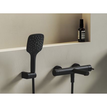 Ravak X070650 - Grifo monomando de bañera NOX negro mate