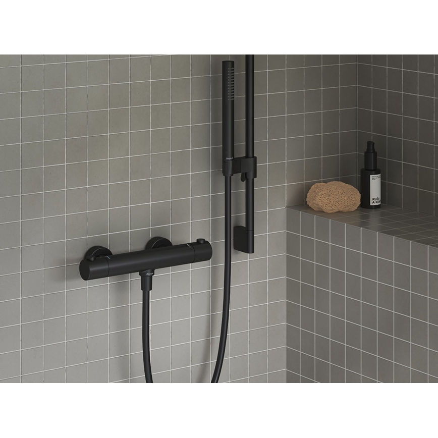 Ravak X07P568 - Manguera de ducha de plástico 150 cm, negra