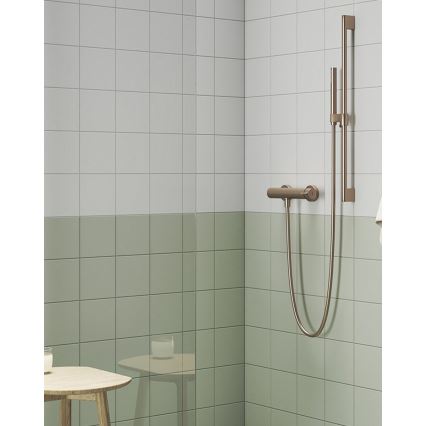 Ravak X07P715 - Barra de ducha de 70 cm, acabado oro cepillado