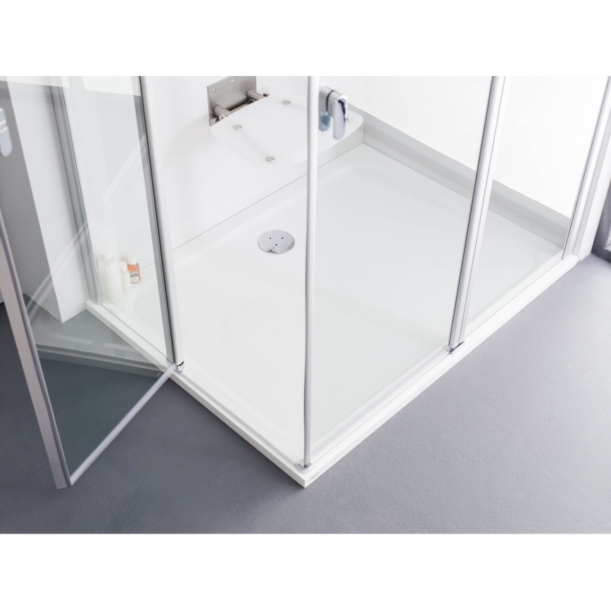 Ravak XA04A701010 - Plato de ducha rectangular GIGANT 100x90 cm blanco