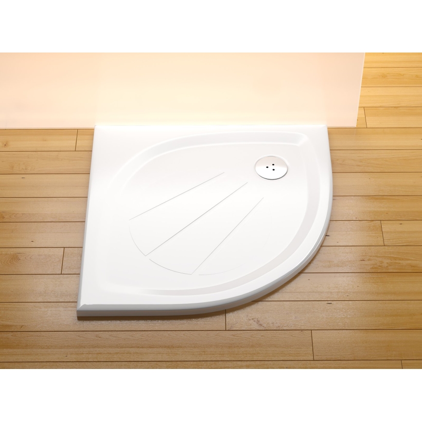 Ravak XA237701010 - Plato de ducha cuadrante ELIPSO 90x90 cm blanco