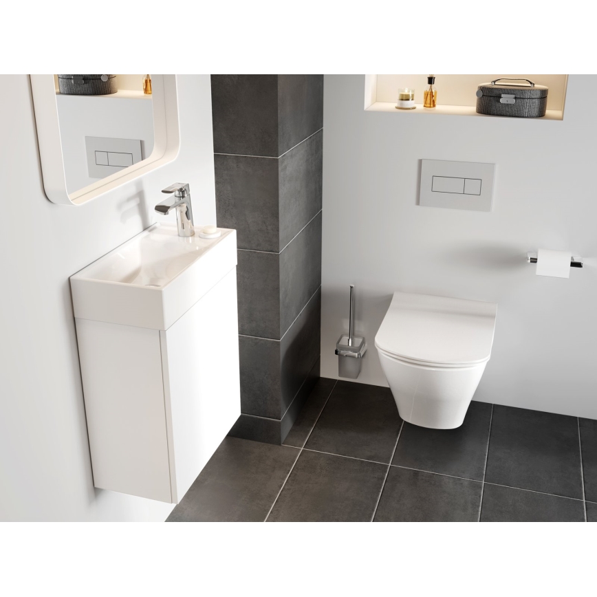 Ravak XJX01240000 - Lavabo sobre encimera VEDA SLIM 40x22 cm cerámica/blanco