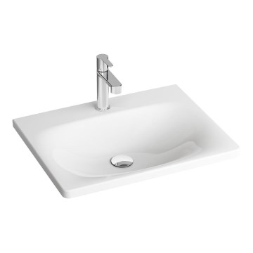 Ravak XJX01250000 - Lavabo empotrado BALANCE 50x46,5 cm cerámica/blanco