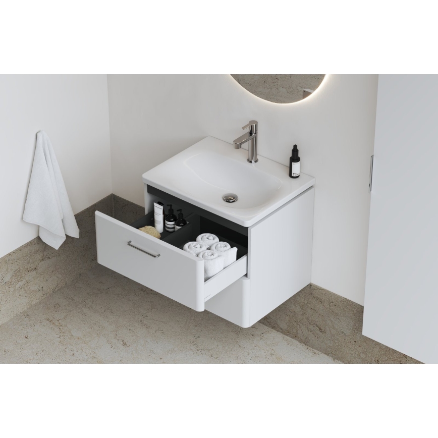 Ravak XJX01250000 - Lavabo empotrado BALANCE 50x46,5 cm cerámica/blanco