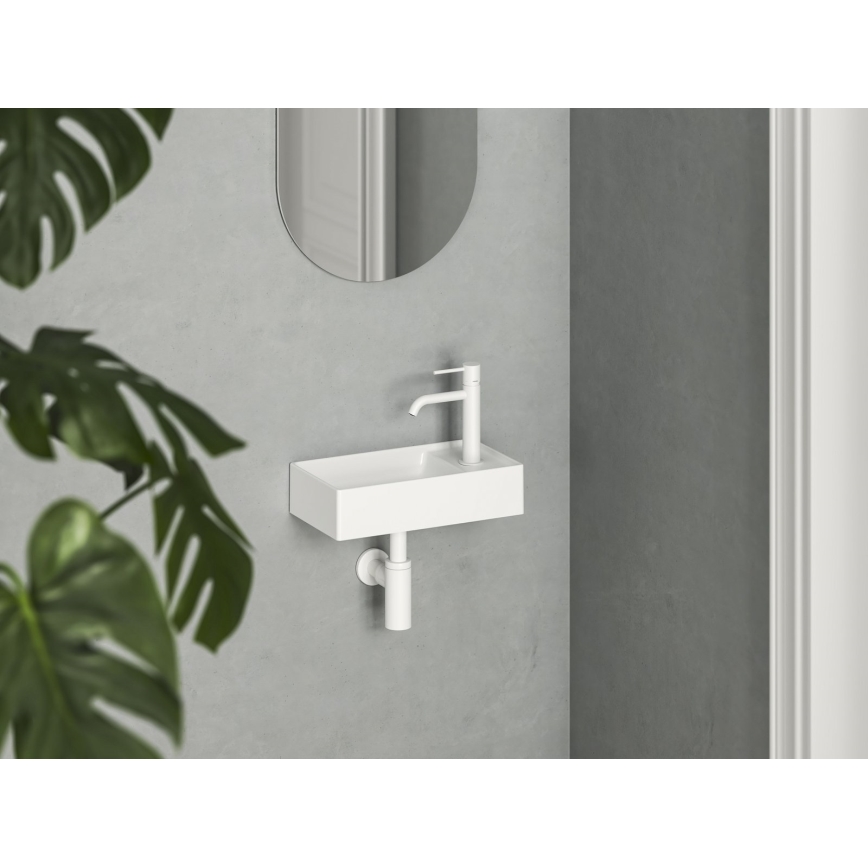 Ravak XJXP1240000 - Lavabo suspendido VEDA 40,8x22,2 cm cerámica/blanco