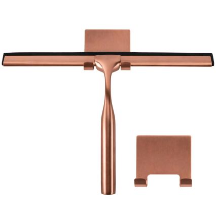 REA-72065 - Racleta para cristal con soporte, cobre cepillado