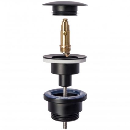 REA-A5216 - Válvula de desagüe para lavabo CLICK-CLACK Ø 6,4 cm negro