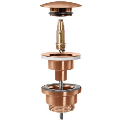 REA-A5632 - Válvula CLICK-CLACK para lavabo Ø 6,4 cm, cobre cepillado