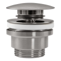 REA-A6000 - Desagüe CLICK-CLACK para lavabo, Ø 6,4 cm, níquel cepillado