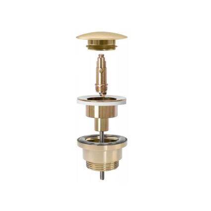 REA-A8110 - Desagüe para lavabo CLICK-CLACK Ø 6,4 cm, acabado dorado