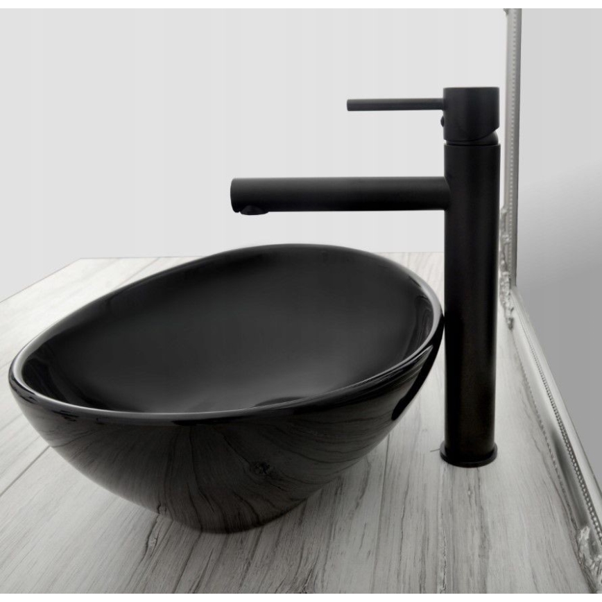 REA-B0229 - Grifo de lavabo TESS 31,5 cm negro
