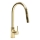 REA-B0669 - Grifo de fregadero FRESH con rociador extraíble de 39,5 cm, acabado dorado
