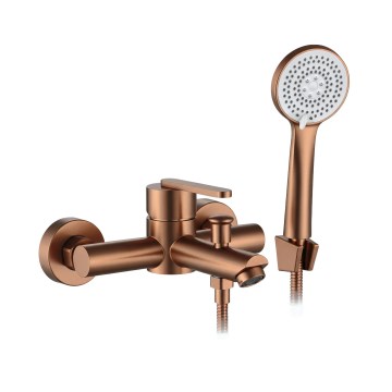 REA-B0973 - Set de grifería para bañera ONTARIO, acabado en cobre cepillado