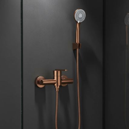 REA-B0974 - Set de ducha con grifo ONTARIO acabado en cobre