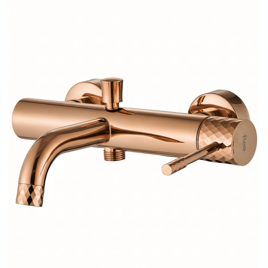 REA-B0980 - Juego para bañera LUNGO DIAMOND cobre