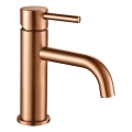 REA-B1112 - Grifo de lavabo LUNGO 16,5 cm en cobre cepillado
