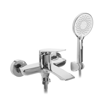 REA-B1156 - Set de grifería para bañera AVALON, cromo brillante