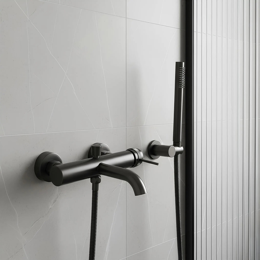 REA-B2352 - Set de bañera LUNGO titanio