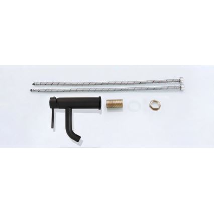 REA-B4102 - Grifo de lavabo LUNGO 16,5 cm negro