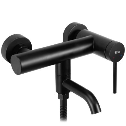REA-B4240 - Juego para bañera CLIF negro mate