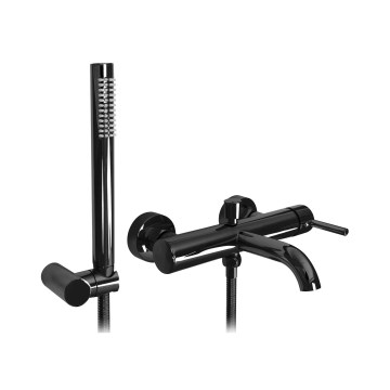REA-B4422 - Set para bañera LUNGO negro brillante
