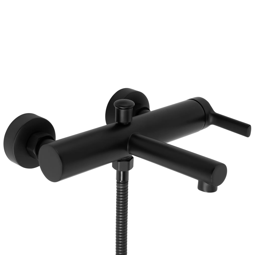 REA-B4523 - Set de bañera PIXEL negro mate