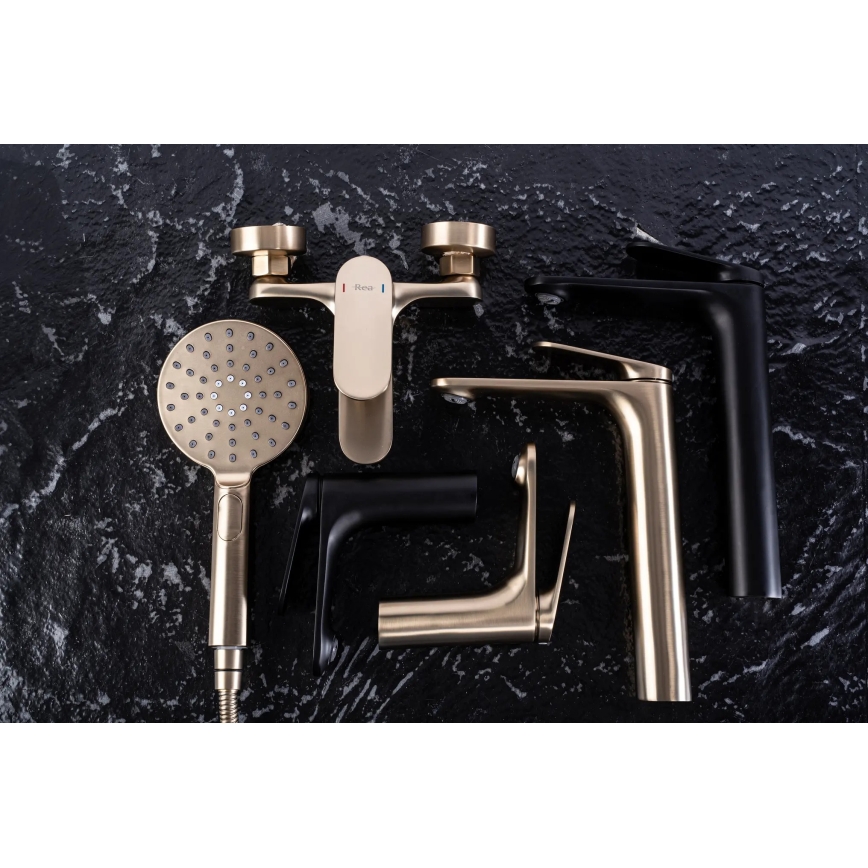 REA-B4896 - Grifo de lavabo MARCO 27,5 cm negro