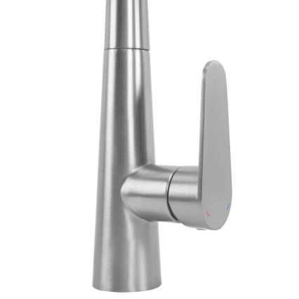 REA-B5314 - Grifo de fregadero con rociador extraíble ROSS 43 cm, níquel