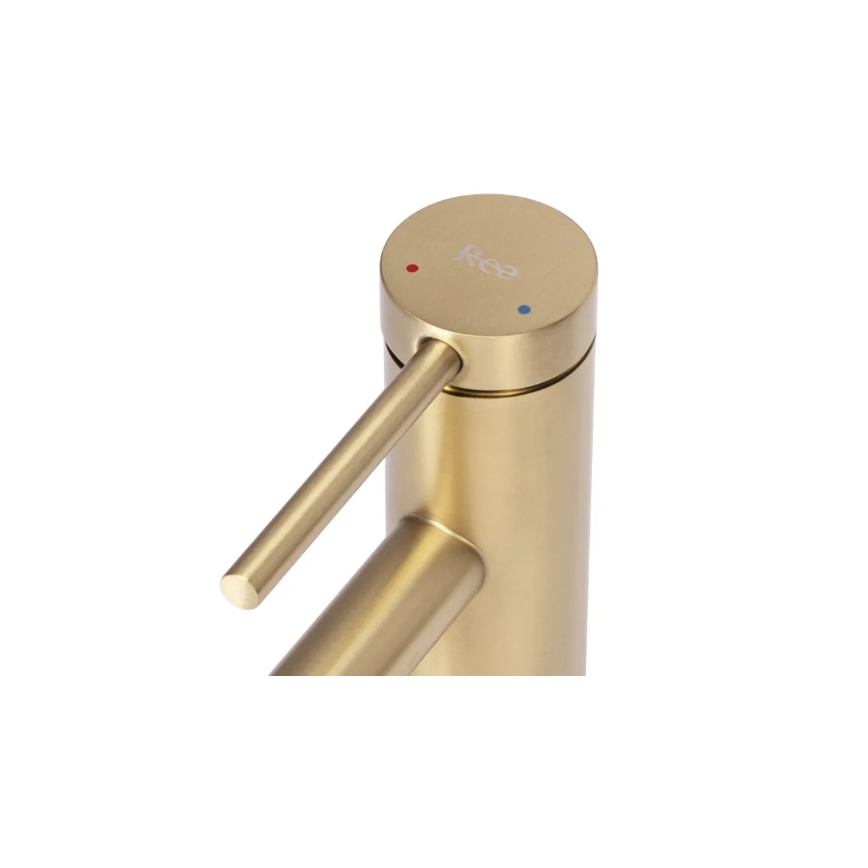 REA-B5316 - Grifo para lavabo FOSS 20,5 cm acabado en oro cepillado