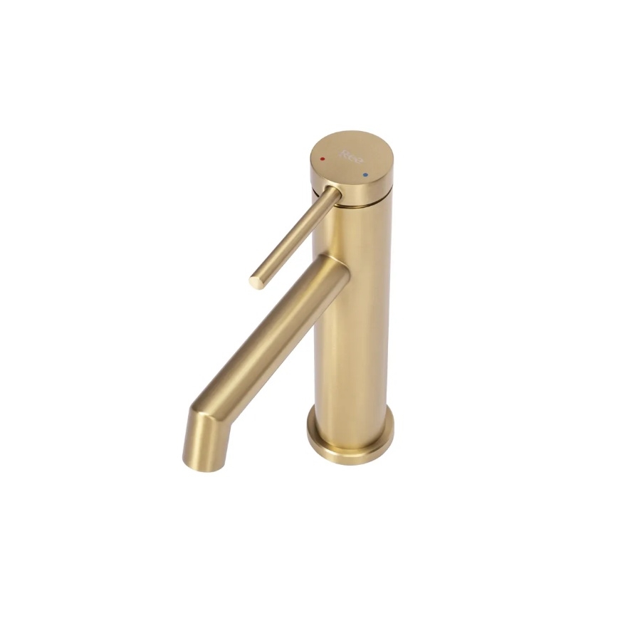 REA-B5316 - Grifo para lavabo FOSS 20,5 cm acabado en oro cepillado