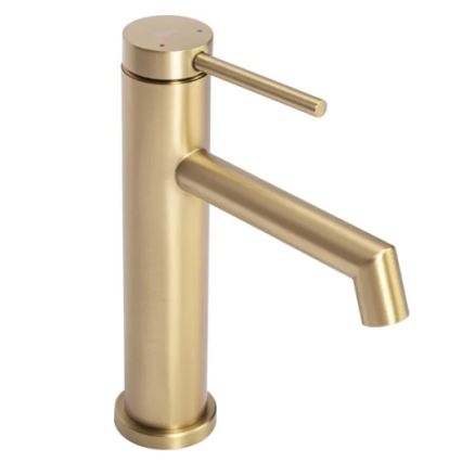 REA-B5316 - Grifo para lavabo FOSS 20,5 cm acabado en oro cepillado