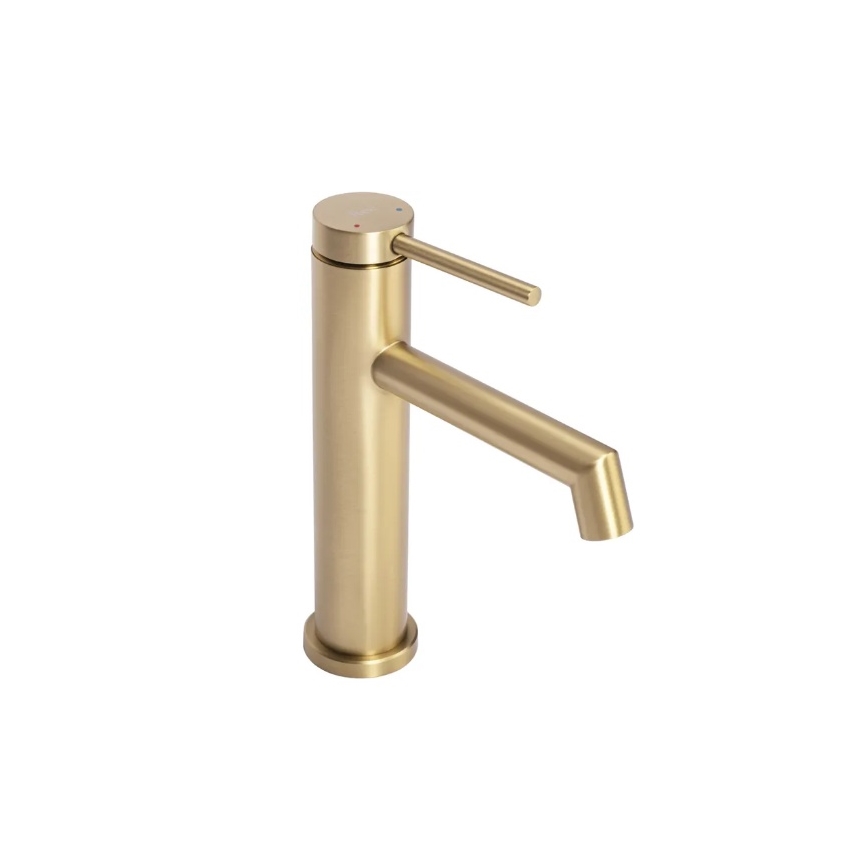 REA-B5316 - Grifo para lavabo FOSS 20,5 cm acabado en oro cepillado
