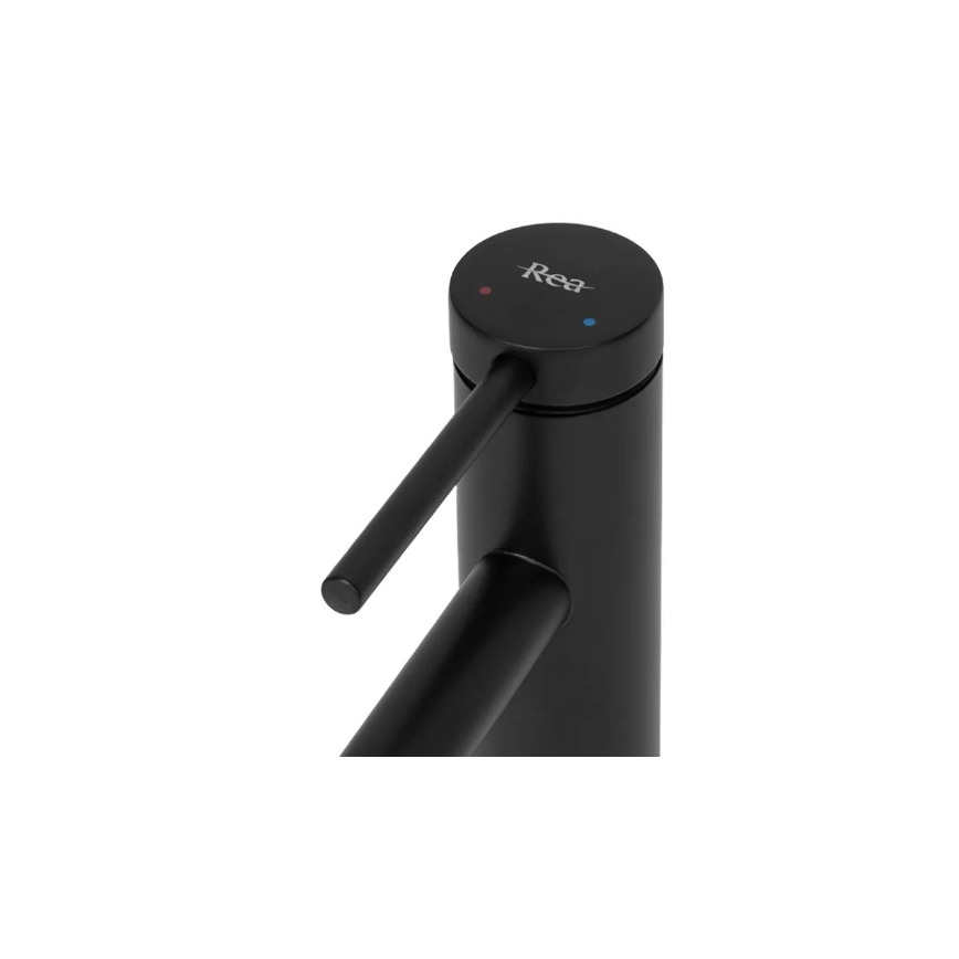 REA-B5320 - Grifo de lavabo FOSS de 29,5 cm, negro mate