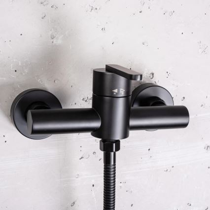 REA-B5500 - Juego de ducha con monomando ONTARIO negro