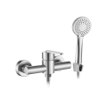 REA-B5502 - Set de ducha con grifería ONTARIO en acabado níquel