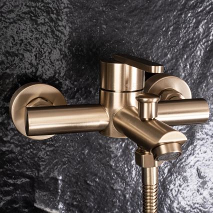 REA-B5513 - Set de grifería para bañera ONTARIO oro cepillado
