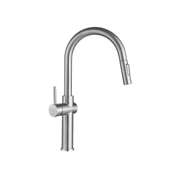 REA-B6330 - Grifo para fregadero FRESH con rociador extraíble, 45 cm, acabado níquel