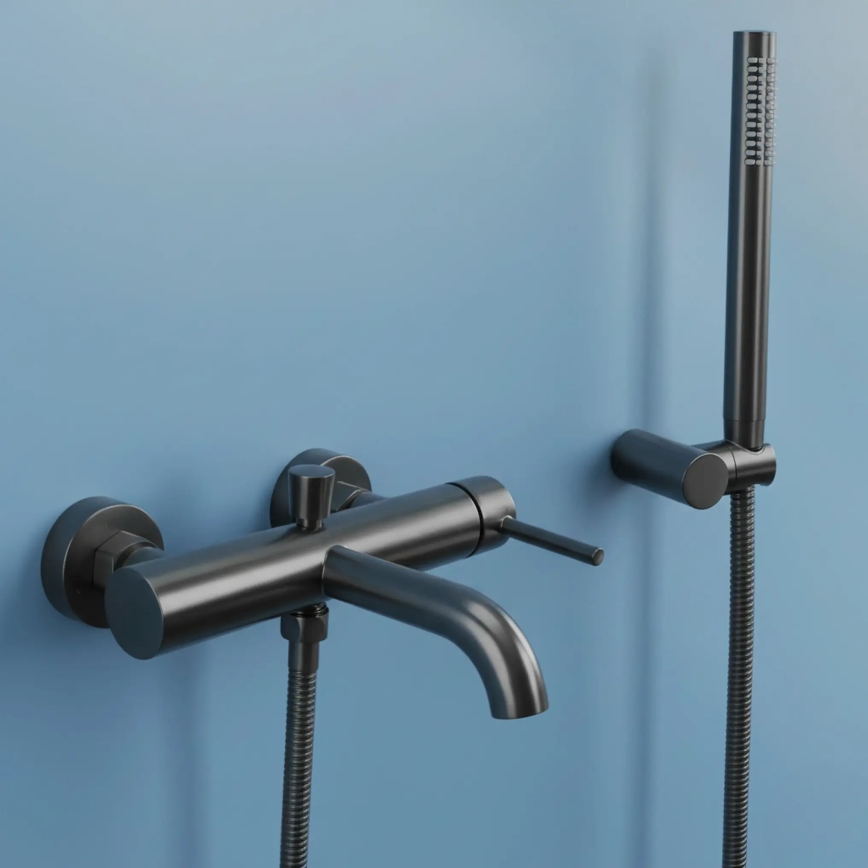 REA-B6384 - Conjunto de bañera LUNGO titanio